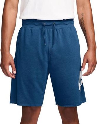 Nike Mens Club Alumni FT Shorts - Blue/Blue Size 3XL