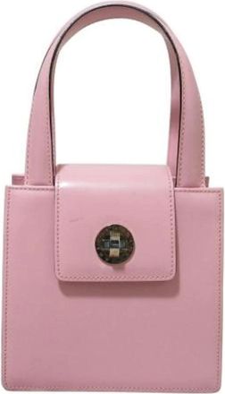Bulgari Pre-owned Leren 2way Schoudertas - Dames - Vintage Handtas - Roze - ONE Size - Leer - Vintage