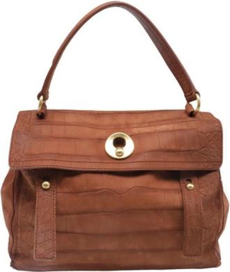 Saint Laurent Pre-owned Handbags, female, Brown, Size: ONE SIZE Pre-owned Vintage Handbag
