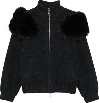 Shushu/Tong Nepbont & Shearling Jas - Dames - Jassen - Zwart - XS - Nepbont - Jassen