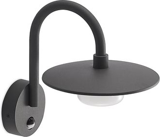 Lucande Lucande - L&aacute;mpara De Pared Exterior zamalino En Negro Aluminio