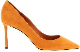 Jimmy Choo London Orange Slip On Pumps