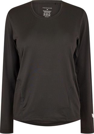 Castore Effen T-shirt met lange mouwen voor dames/dames (Zwarte Kaviaar)