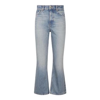 Ganni Flared Jeans, female, Blue, Size: W24 Tint Rigid Betzy Jeans