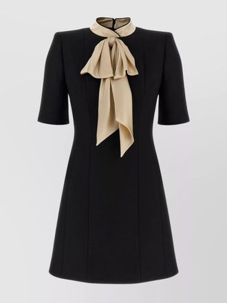 Valentino Garavani silk and wool knee-length dress
