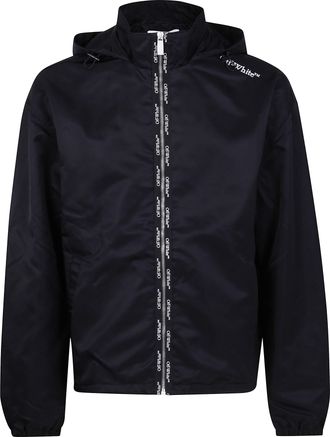 Off-white Unisex Bookish Nylon Windreaker - Black - Size EU 50 (Mens)