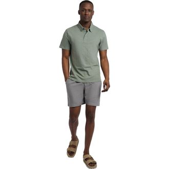 Onia Slub Short Sleeve Polo in Agave at Nordstrom, Size X-Large S