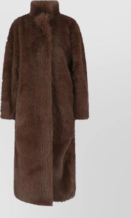 Frankie Shop faux fur robe coat