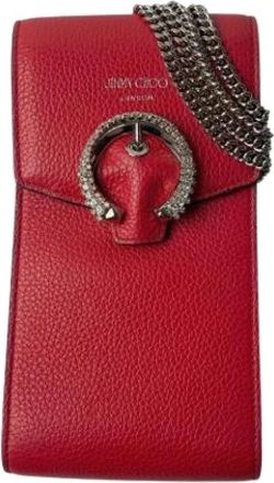 Jimmy Choo London Pre-owned Cross Body Bags, female, Red, Size: ONE SIZE Pre-owned Cross Body Bag