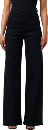 Elan High Rise Wide Leg Jeans In Black