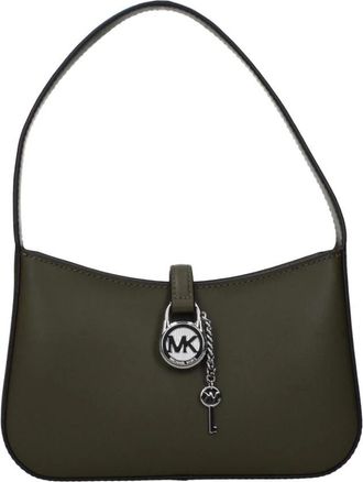 Michael Kors Leren Handtas met Handvat en Verstelbare Riem - Dames - Schoudertassen - Groen - ONE Size - Leer - Tassen
