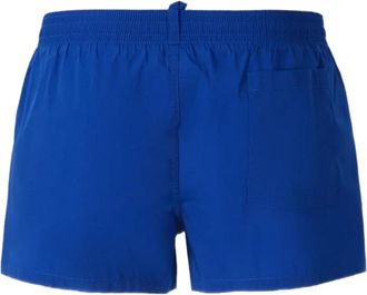 Dsquared2 Logo Boxer Midi Swim Shorts - Blue