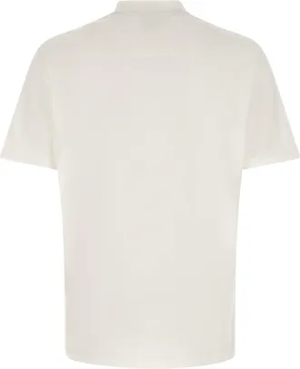 Brioni Logo-Embroidered Cotton T-Shirt - White