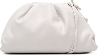 Bottega Veneta Pre-owned Womens The Pouch Clutch Bag - Light Grey Leather - One Size