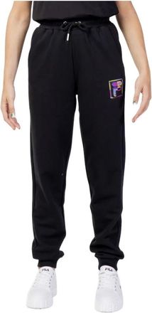 Fila Trainingsbroeken - Dames - Sweatpants - Zwart - S - Katoen - Broeken