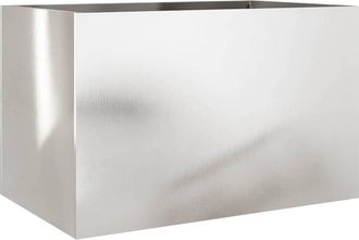 vidaXL Jardinera De Acero Inoxidable Plateado 62x40x39 Cm Vidaxl