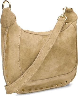Notre-V Monica Suede - Dames - Tassen - Beige - Maat: ONE Size Su&egrave;de