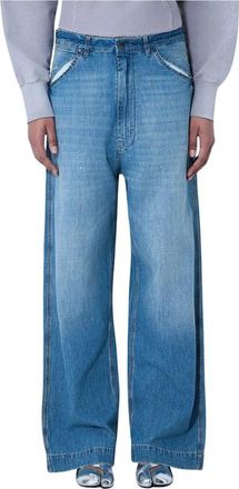 Maison Margiela Wide-Leg Denim Jeans - Dames - Loose Fit Jeans - Blauw - S - Denim - Jeans