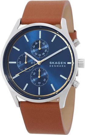 Skagen Holst Chronograph Quartz Blue Dial Mens Watch SKW6916
