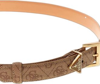 Guess Womens Belt Latte Logo Polyester Accessories