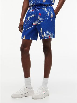 Tommy Hilfiger Mens Tommy Jeans Sailboat Print Beach Short - Blue - XXL