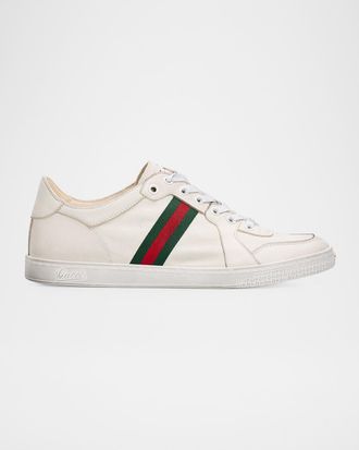 Gucci Coda Leather Low-Top Sneakers