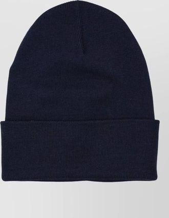 Moncler grenoble knit hat folded cuff design