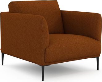 AM.PM Fauteuil in gem&ecirc;leerde gevlochten stof, Oscar, ontwerp Emmanuel Gallina