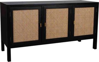 Wanderlust Deco Wanderlust Deco - Aparador De Madera Negro 150x45x76h Cm