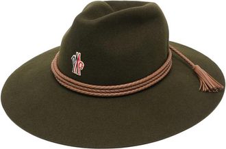 Moncler Logo-patch Braided-trim Hat