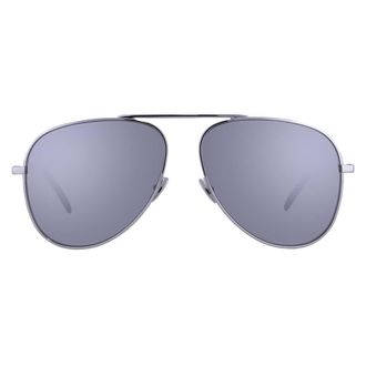 Saint Laurent Silver Pilot Unisex Sunglasses SL 800 003 59