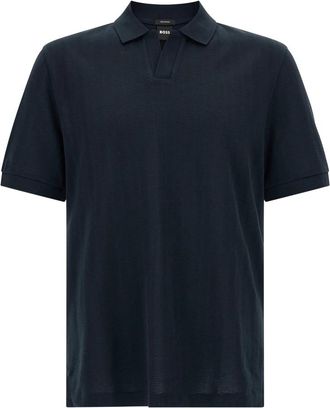 HUGO BOSS C-Ponti 118 Poloshirt - Heren - Polos - Blauw - XL - Katoen - Tops