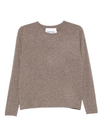 Gotha round-neck sweater - women - Fabric - S - Brown