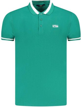 Cavalli Verde Cotton Men Mens Polo