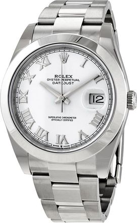 Rolex Pre-owned Rolex Datejust 41 Automatic White Dial Mens Watch 126300WRO