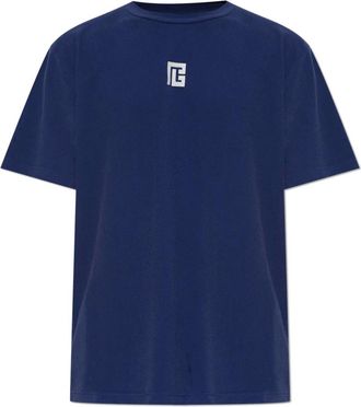 Balmain Hombre, Camisetas, Azul, Talla: L