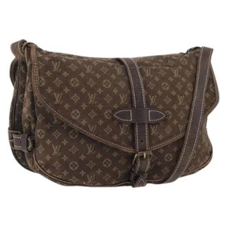 Louis Vuitton Pre-owned Cross Body Bags, female, Brown, Size: ONE SIZE Pre-owned Monogram Mini Lin Shoulder Bag