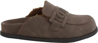Twinset Sabot - Dames - Slip ons - Bruin - 37 EU - Leer - Schoenen