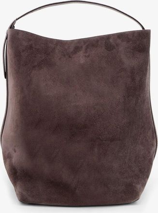 Toteme Borsa shopping Belted suede tote in suede - TOTEME - gender_Woman