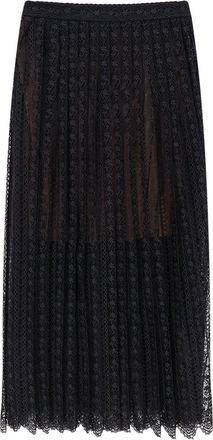 Self Portrait Organdis And Lace Skirt