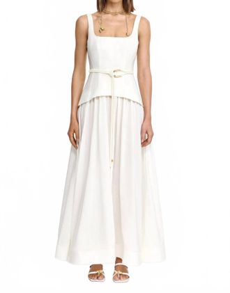 Acler Actonhill Maxi Dress In Ivory