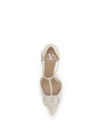 Valentino Garavani Patent Leather DOrsay Pump - White