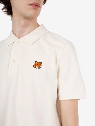 Maison Kitsun&eacute; Fox head polo noble beige