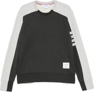 Thom Browne Hoodies & sweatvesten, Heren, Grijs, M, Trui met ronde hals