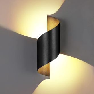 OEM Aplique Led De Pared Para Exteriores, Aluminio Impermeable Ip65, 12 W 3000 K, Para Jard&iacute;n, Terraza O Patio