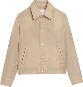 Ami Beige Water-Repellent Jacket with Minimalist Design