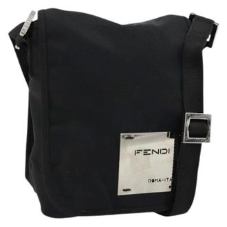 Fendi Pre-owned Cross Body Bags, female, Black, Size: ONE SIZE Pre-owned Vintage Shoulder Bag