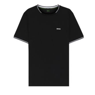 HUGO BOSS Heren Hbg Taul katoenen T-shirt met normale pasvorm (Zwart)