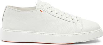 Santoni Sneakers in pelle bottalata - - Shoes - Uomo - Bianco - 45 EU