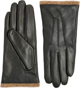 Dents Loraine Leather Gloves - Grey - S